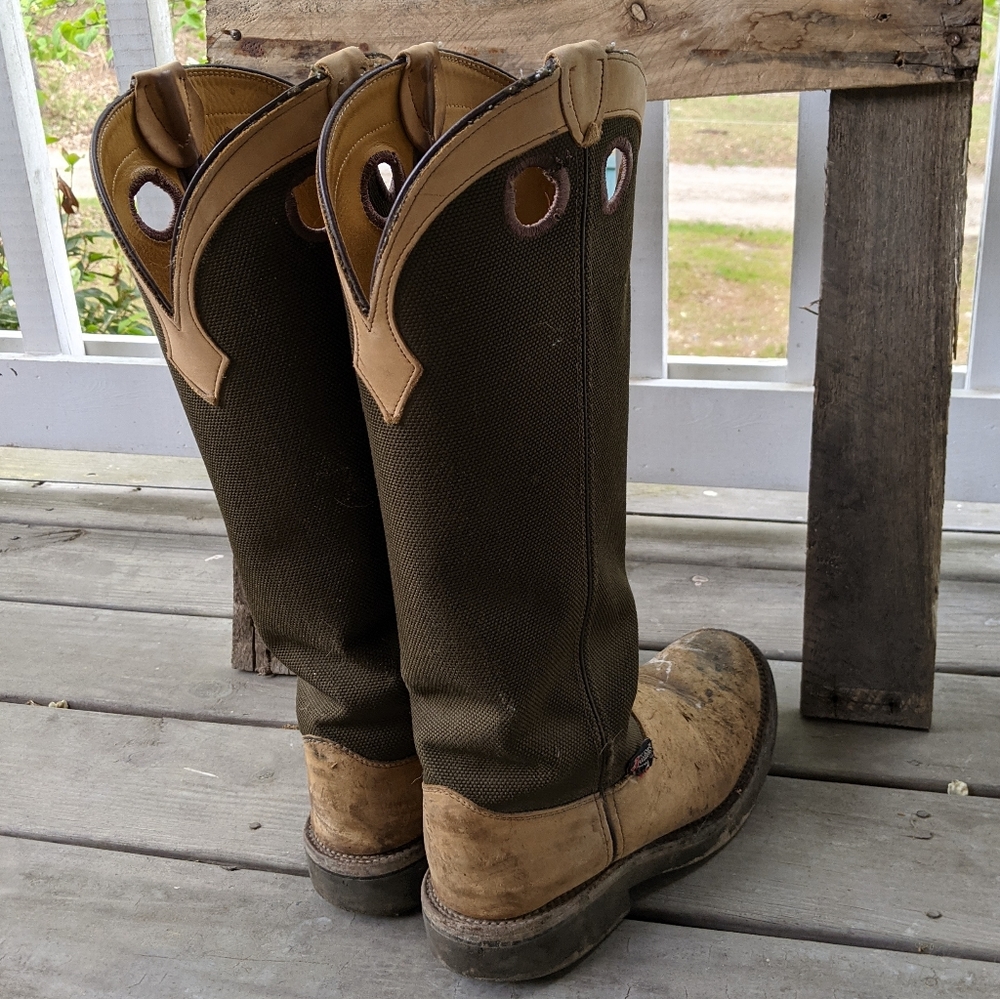 Men's Justin boots size 9.5